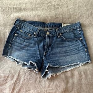 Rag & Bone Denim Mini Shorts - Blue